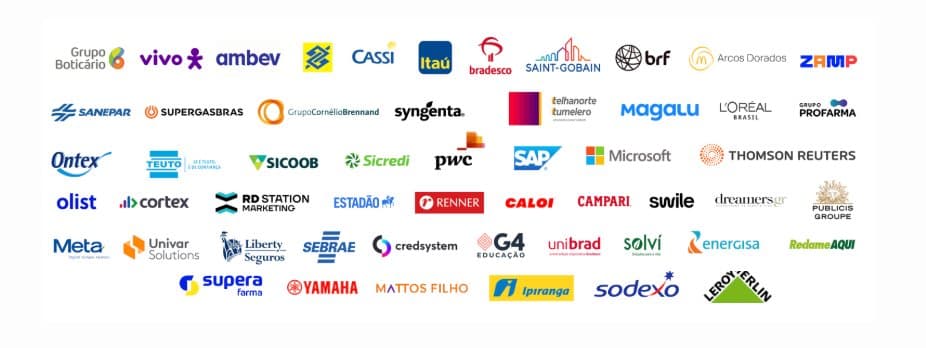 Logos de empresas com as quais Luckas Reis já trabalhou